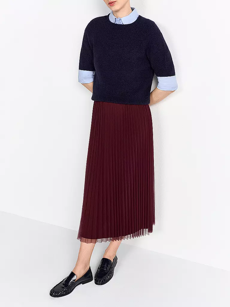 RICHROYAL | Midi falda | Rojo oscuro