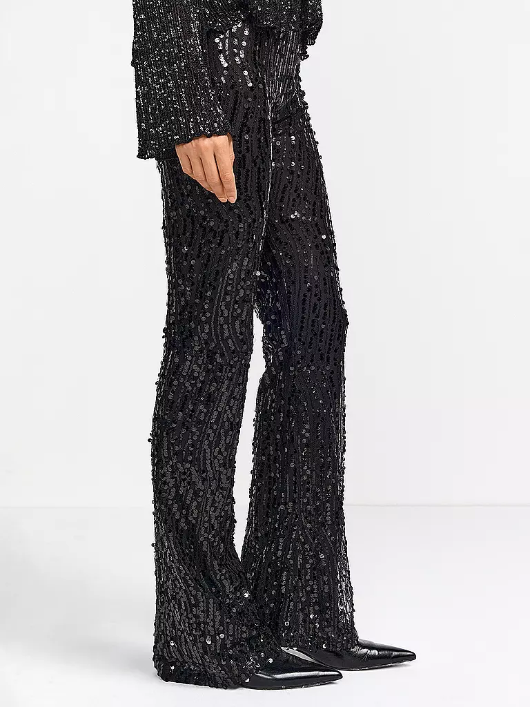 RICHROYAL | Pantalón acampanado | Negro