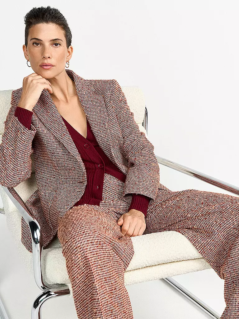 RICHROYAL | Pantalones de vestir | Rojo oscuro