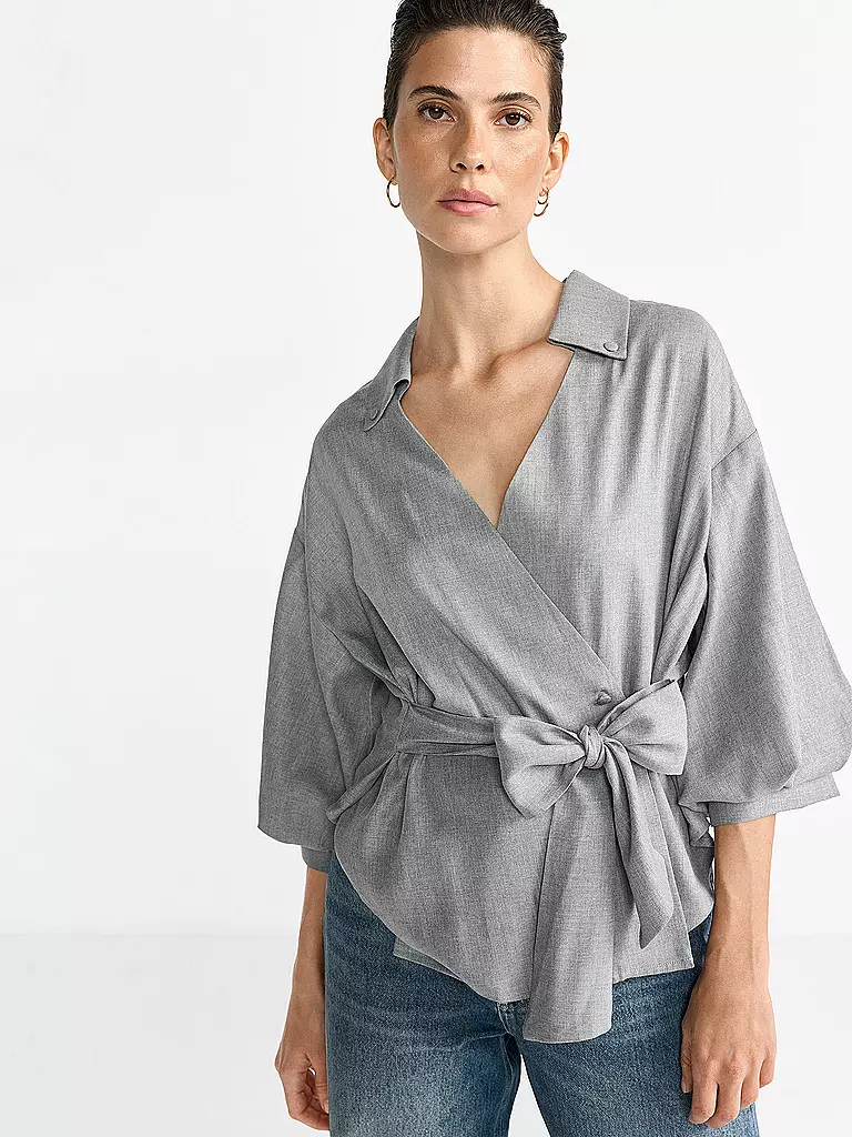 RICHROYAL | Wickelbluse | Gris