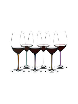RIEDEL | Juego de 6 copas de vino tinto Cabernet/Merlot FATTO A MANO