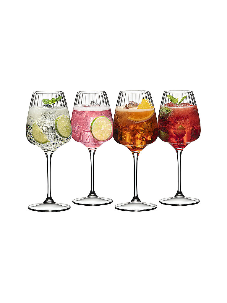 Copa de aperitivo 4 piezas SUMMER DRINKS COCKTAIL transparente