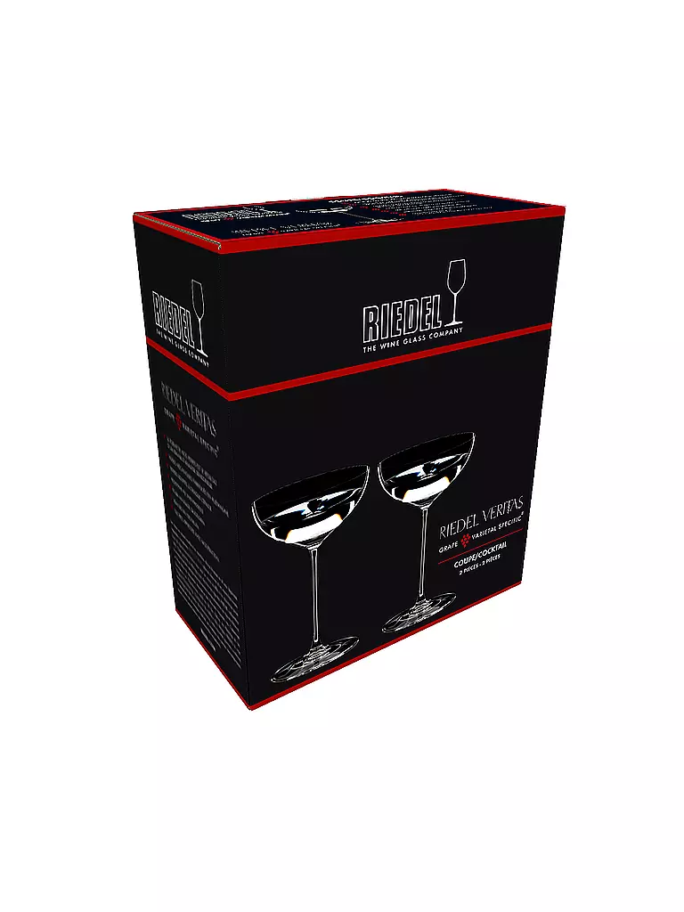 RIEDEL | Copa de champán/cóctel, juego de 2 VERITAS 240ml | 