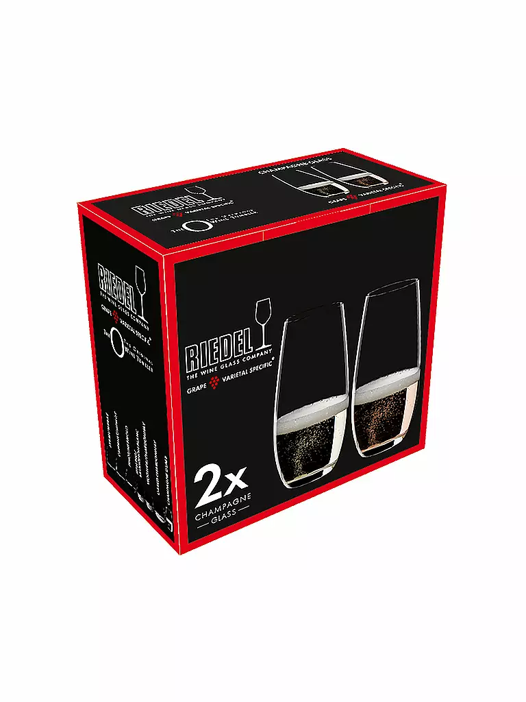 RIEDEL | Juego de 2 copas de champán O Wine Tumbler 264ml | 