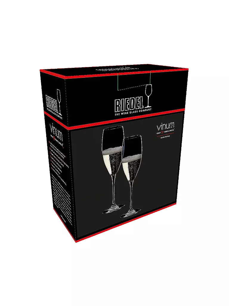 RIEDEL | Juego de 2 copas de champán VINUM Cuvee Prestige 230ml | 