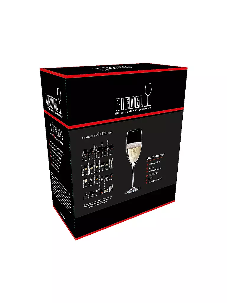 RIEDEL | Juego de 2 copas de champán VINUM Cuvee Prestige 230ml | 
