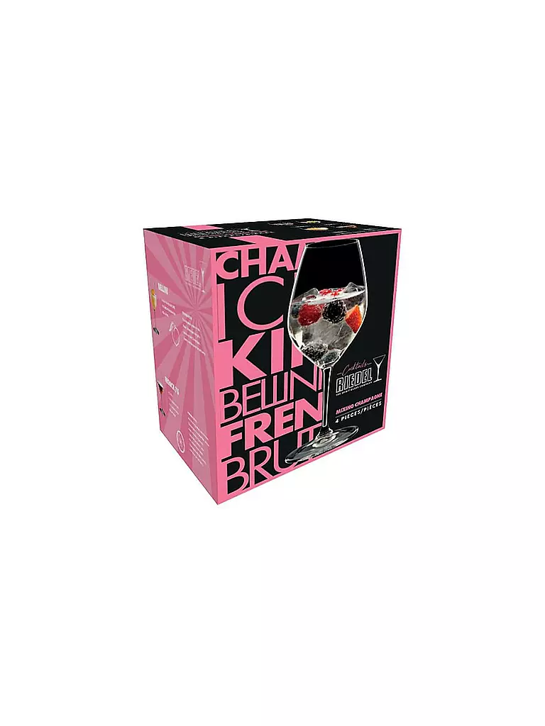 RIEDEL | Juego de 4 copas de champán MIXING | Transparente