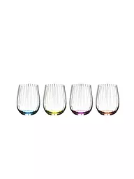 RIEDEL | Juego de 4 vasos Happy Optical O 344ml | Multicolor
