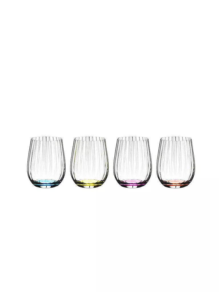 RIEDEL | Juego de 4 vasos Happy Optical O 344ml | bunt