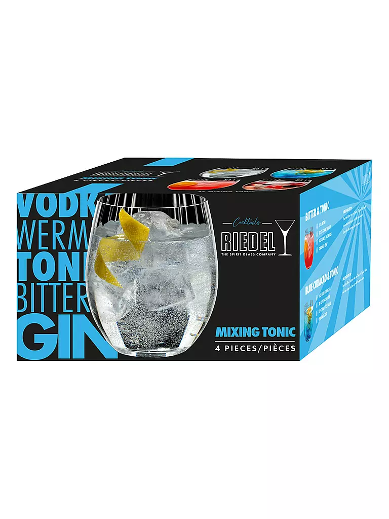 RIEDEL | Juego de 4 vasos para Gin Tonic MIXING 580ml | transparent