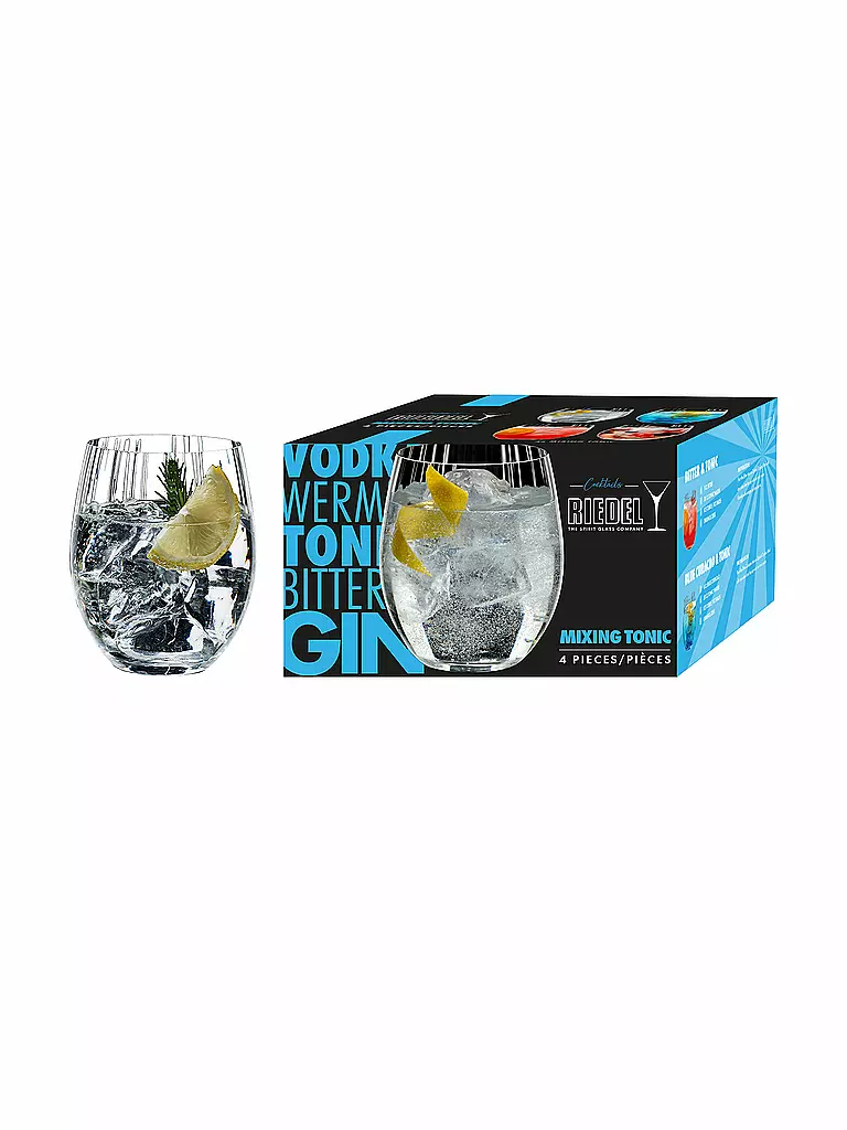 RIEDEL | Juego de 4 vasos para Gin Tonic MIXING 580ml | transparent