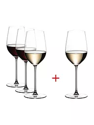 RIEDEL | Juego de copas de vino blanco de 4 piezas VERITAS Riesling/Zinfandel | Transparente