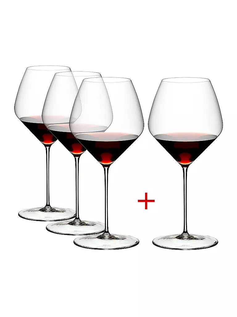 RIEDEL | Juego de copas de vino tinto de 4 piezas VELOCE Cabernet/Merlot | Transparente