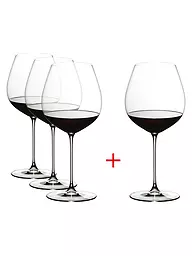 RIEDEL | Juego de copas de vino tinto de 4 piezas VERITAS Cabernet/Merlot | Transparente