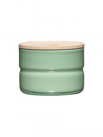 RIESS | Recipiente hermético - Recipiente de esmalte con tapa de madera de fresno "Truehomewear" 6cm 230ml