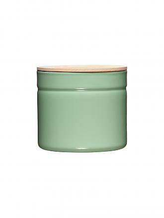 RIESS | Bote de almacenamiento de esmalte con tapa de madera de fresno "Truehomewear" 12cm 1390ml