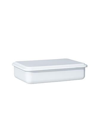 RIESS | Recipiente de almacenamiento con tapa 23x15x5cm Blanco