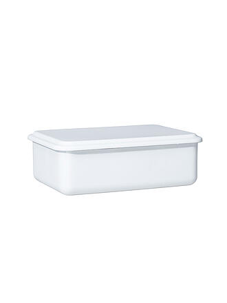 RIESS | Recipiente de almacenamiento con tapa 23x15x7cm Blanco