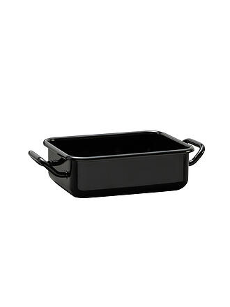 RIESS | Mini fuente para hornear y servir de 15x11x5cm/0,5l, esmalte negro