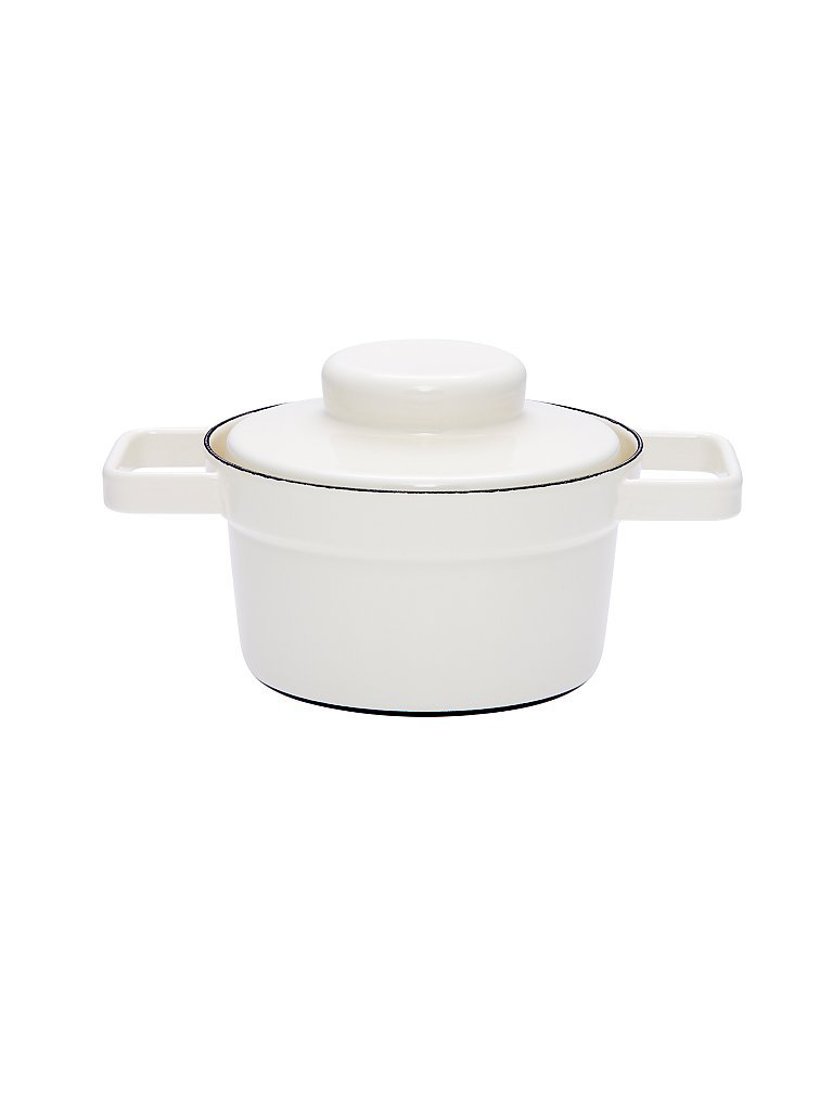 Olla de esmalte con tapa Aromapot - Truehomeware 16cm 0,75l blanco
