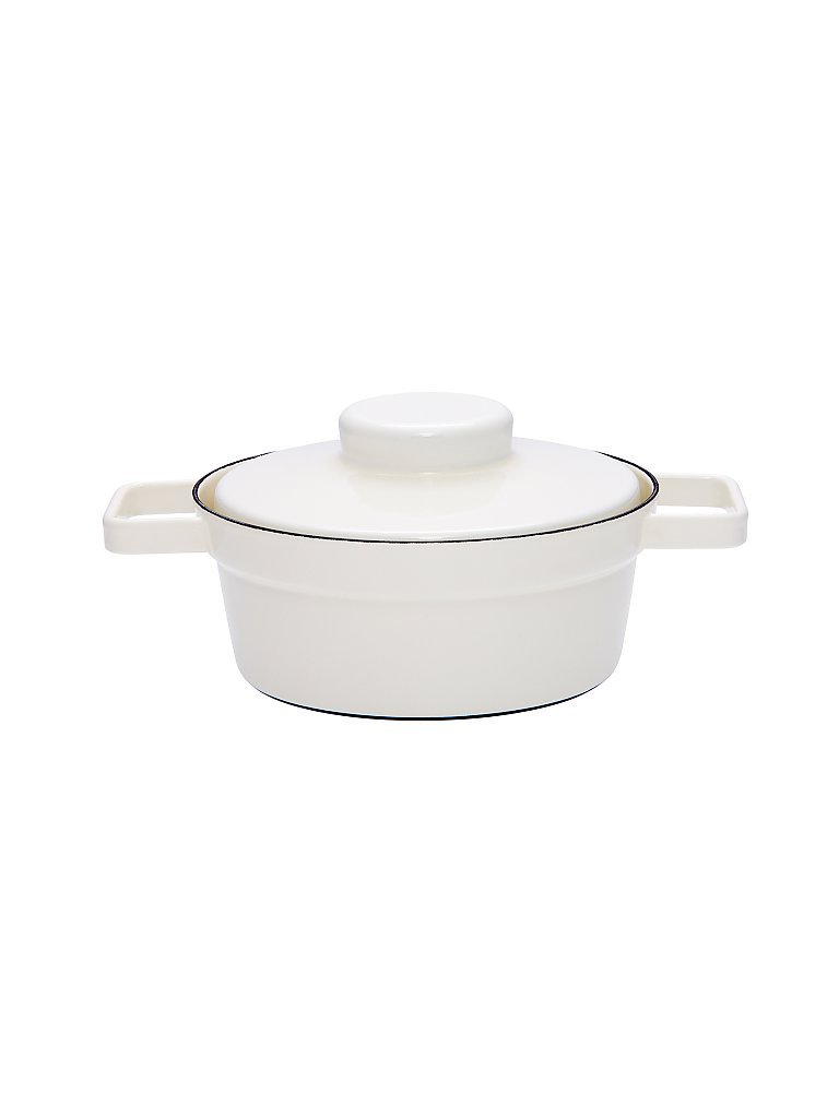 Cacerola de esmalte con tapa Aromapot - Truehomeware 20cm 1,2l blanco