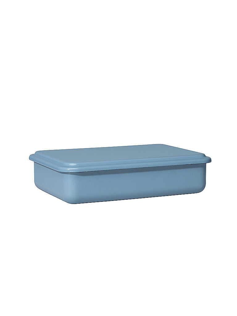 Recipiente de almacenamiento con tapa 23x15x5cm Arándano azul claro