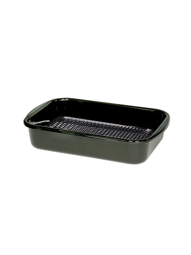 Grillpfanne mit Waffelboden 35x23cm Schwarz negro