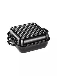 RIESS | Bratpfanne mit Deckel 26x26cm Schwarz | Negro