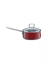 RIESS | Cacerola alta con tapa de vidrio NOUVELLE 16cm/1l Rosso | Rojo oscuro