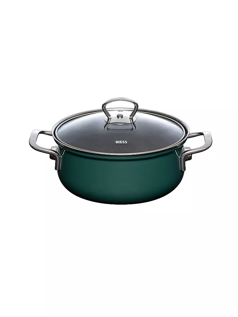 RIESS | Cacerola con tapa de vidrio TEAL 20cm/2l Azul verdoso | Petróleo