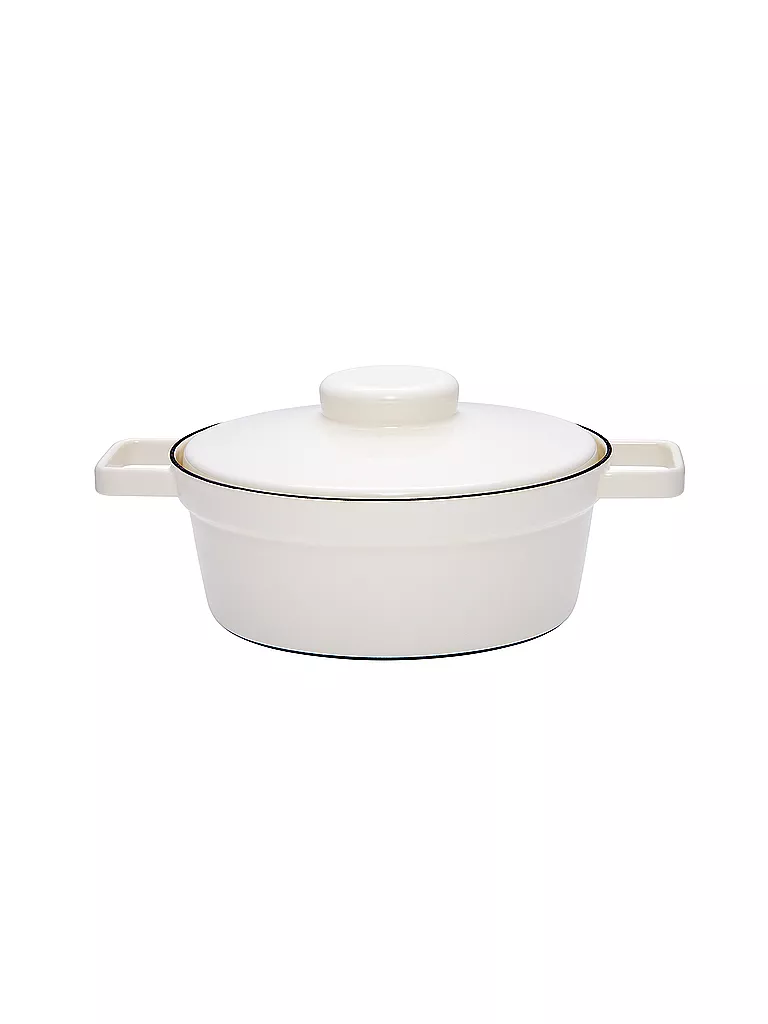 RIESS | Cacerola de esmalte con tapa "Aromapot - Truehomeware" 24cm 2l | Blanco