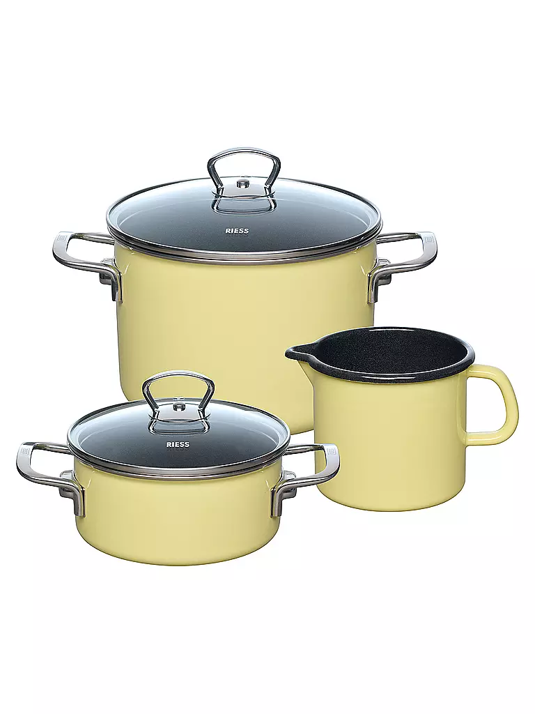 RIESS | Juego de inicio de 3 piezas NOUVELLE PUR Lemon | Amarillo