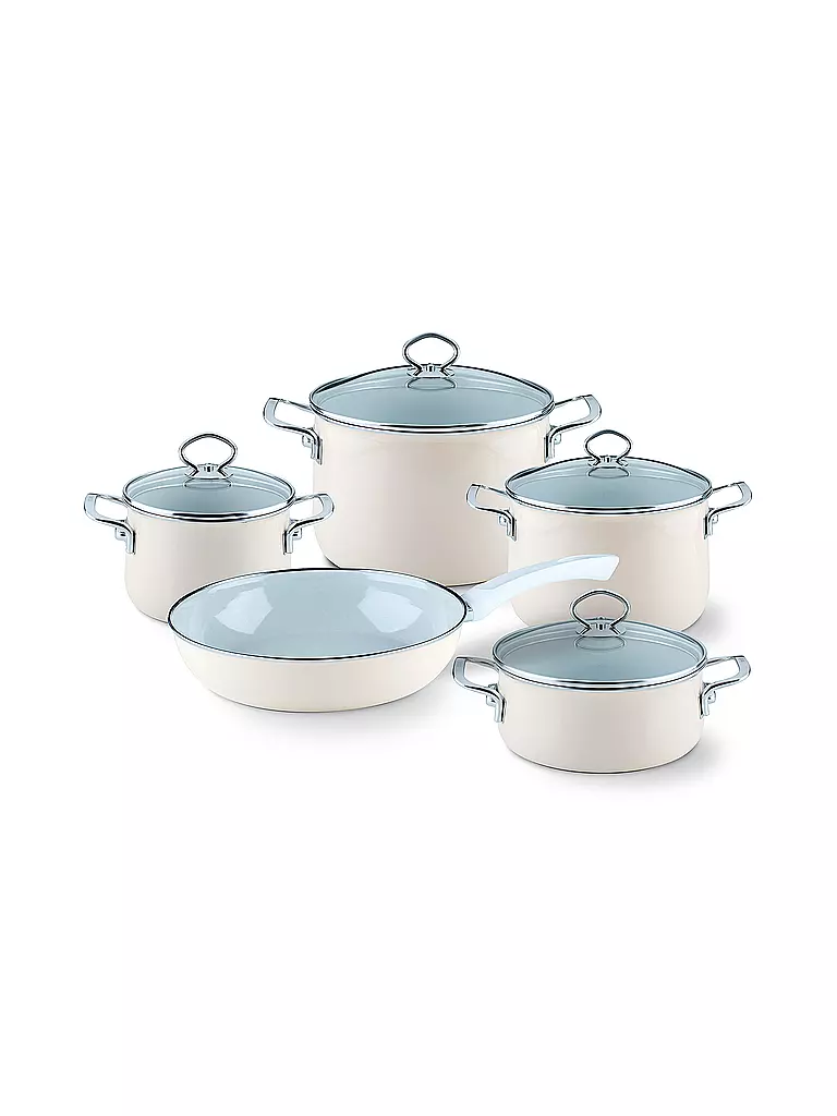 RIESS | Juego de utensilios de cocina de 5 piezas NOUVELLE Crema | Beige