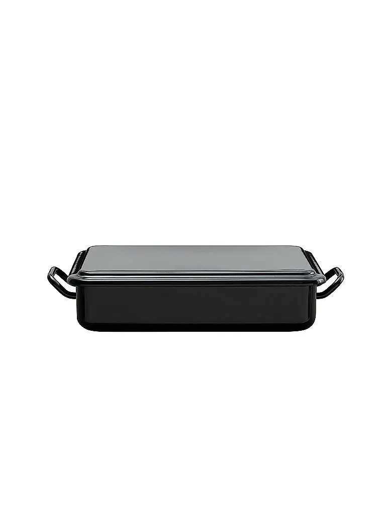 RIESS | Mini fuente para hornear y servir 23x15x5cm/1l esmalte negro | Negro