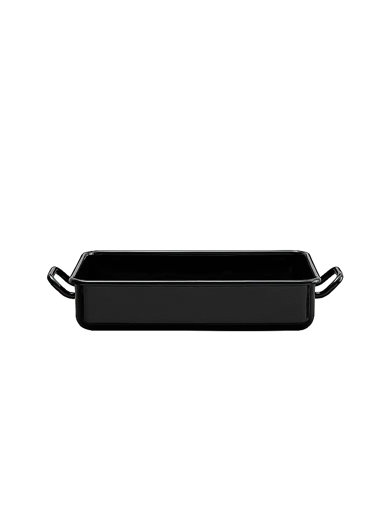 RIESS | Mini fuente para hornear y servir 23x15x5cm/1l esmalte negro | Negro