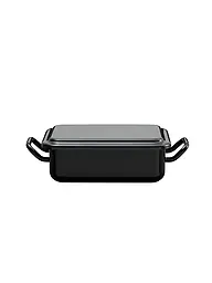 RIESS | Mini fuente para hornear y servir de 15x11x5cm/0,5l, esmalte negro | Negro