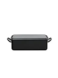RIESS | Mini fuente para hornear y servir de 23x15x7cm/1,5l, esmalte negro | Negro