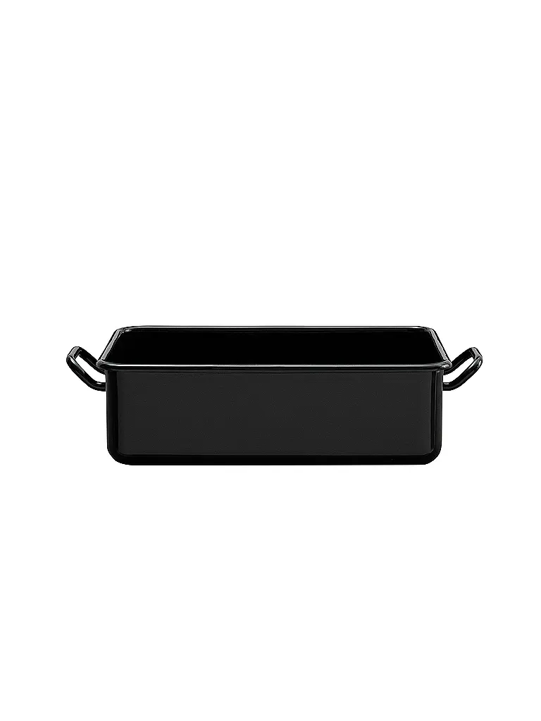 RIESS | Mini fuente para hornear y servir de 23x15x7cm/1,5l, esmalte negro | Negro