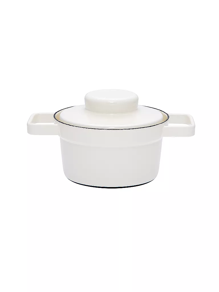 RIESS | Olla de esmalte con tapa "Aromapot - Truehomeware" 16cm 0,75l | Blanco