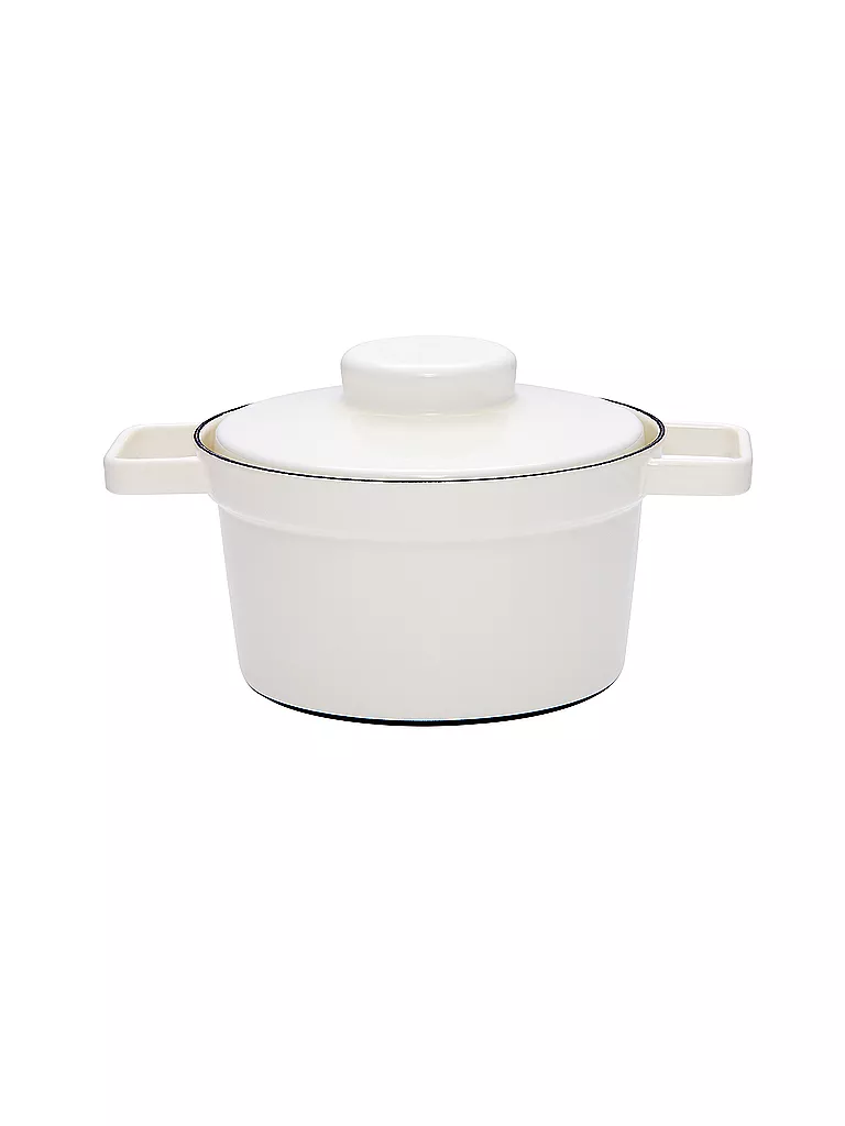 RIESS | Olla de esmalte con tapa "Aromapot - Truehomeware" 20cm 1,75l | Blanco