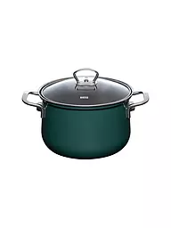 RIESS | Olla para carne con tapa de vidrio TEAL 20cm/3,5l Azul verdoso | Petróleo