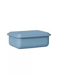 RIESS | Recipiente de almacenamiento con tapa 15x11x4cm Verde salvia | Azul claro