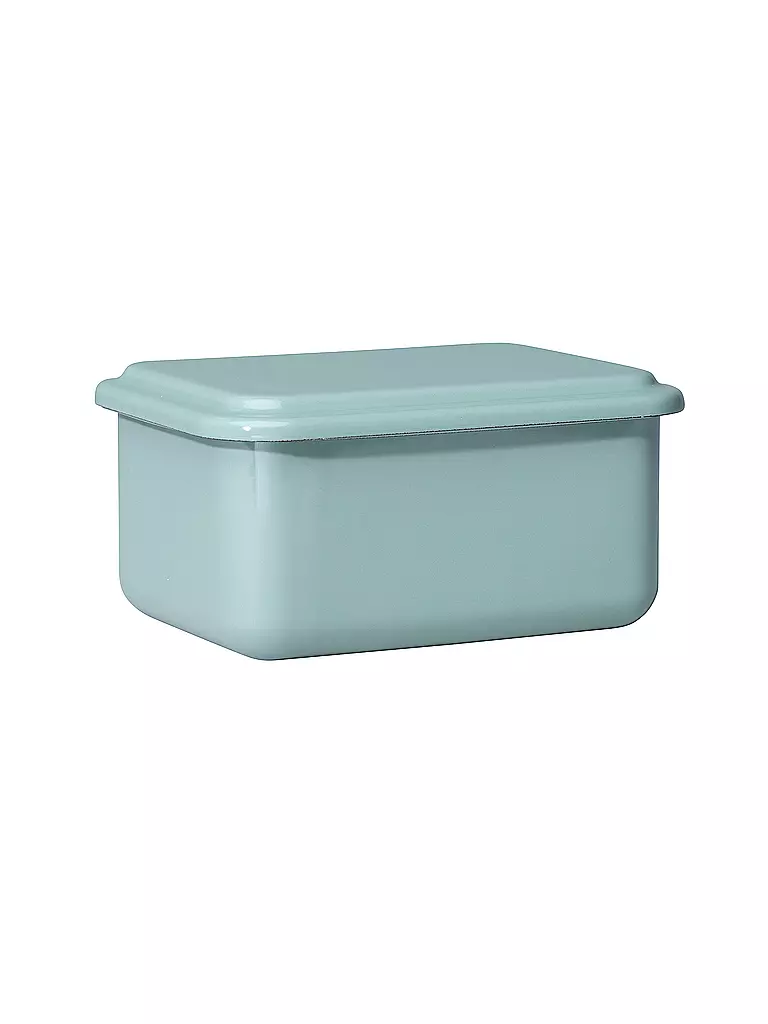 RIESS | Recipiente de almacenamiento con tapa 15x11x7cm verde salvia | Verde claro