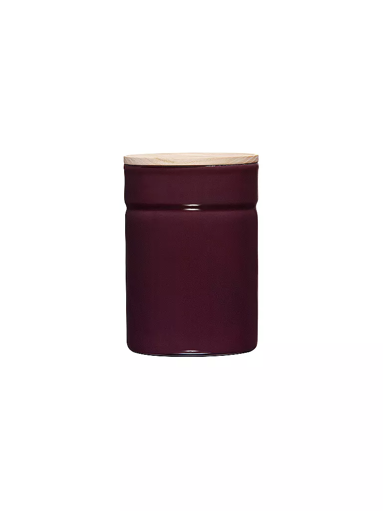 RIESS | Recipiente hermético - Recipiente de esmalte con tapa de madera de fresno "Truehomewear" 12cm 525ml | Lila