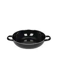 RIESS | Schmorpfanne de esmalte negro de 28 cm | Negro