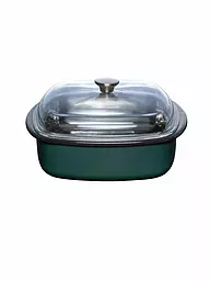 RIESS | Vaporera con tapa de cristal e inserto de cocción al vapor, 3 piezas. TEAL Blaugruen | Petróleo