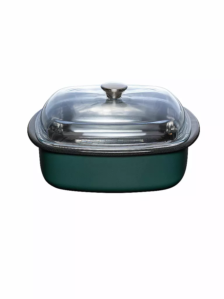 RIESS | Vaporera con tapa de cristal e inserto de cocción al vapor, 3 piezas. TEAL Blaugruen | Petróleo