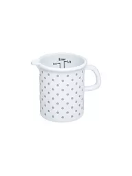 RIESS | Vaso medidor 9cm / 0,5l Puntos Gris | Blanco