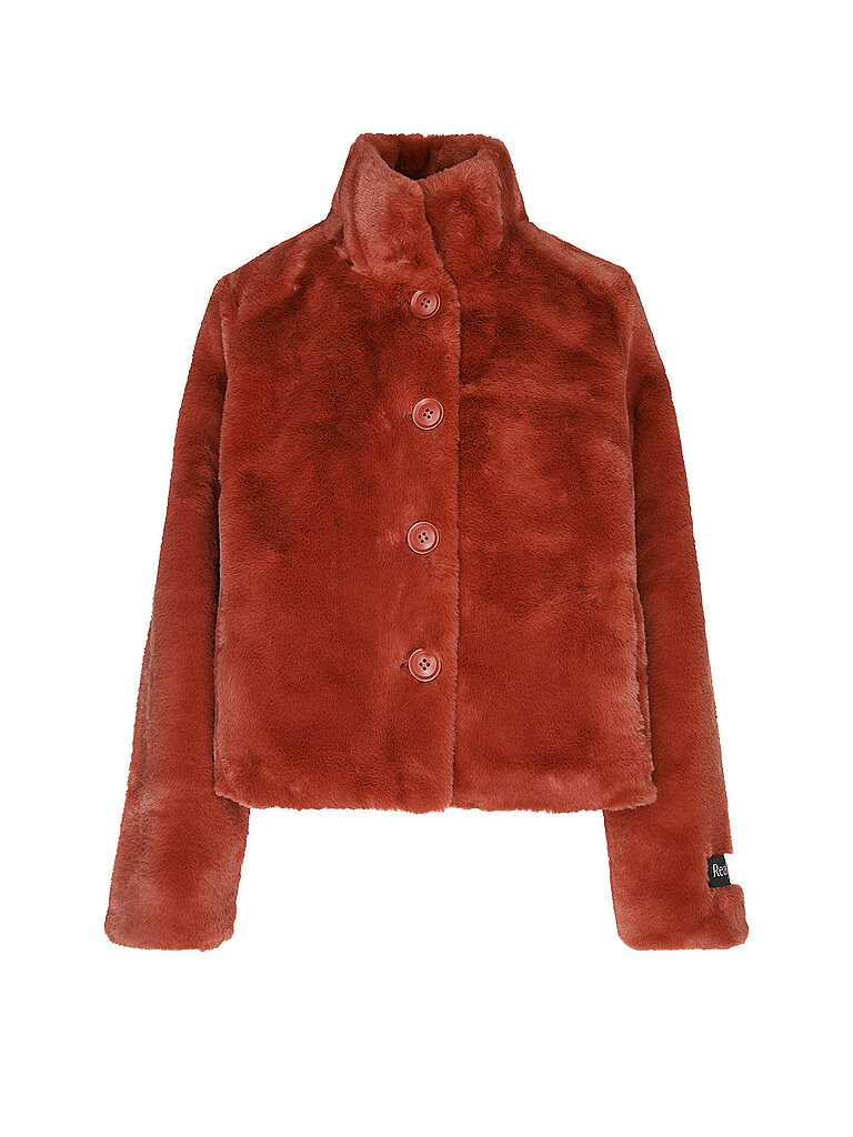 Rino&pelle Chaqueta efecto pelo VIE rojo oscuro