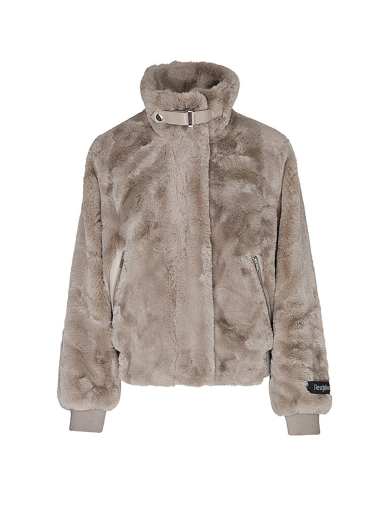 Rino&pelle Chaqueta efecto pelo AMBRA beige
